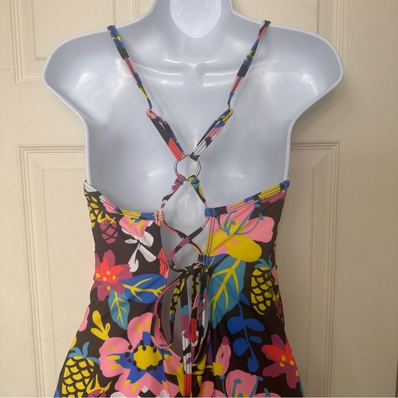 NWT Cupshe 1 Piece Floral Tropics Size Large O Ring In‎ Back - Picture 3 of 11